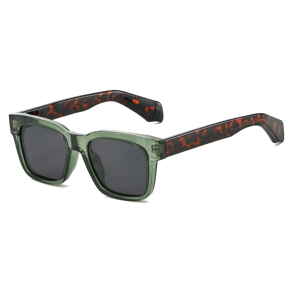 JYL Retro Thick Leg Sunglasses UV400 Polarized Yellow CP Frame Insert / 12602