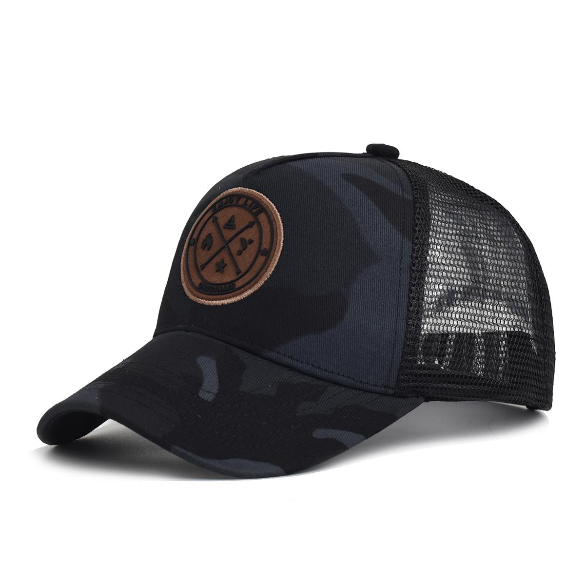 Summer Mesh Breathable Personality Sticker Embroidery Mesh Women S Baseball Cap Men S Outdoor Sunscreen Cap