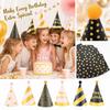 Birthday Party Hats with Pom Poms for Adults and Kids, Birthday Theme Party Decoration Supplies