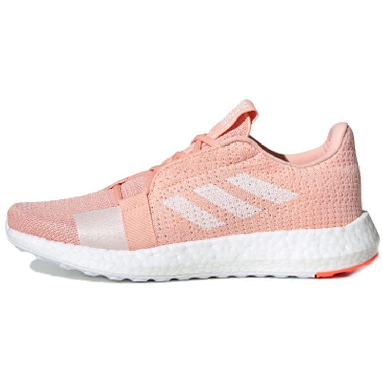 

adidas SenseBoost Go Glow Pink Женские кроссовки White Cloud-White Hi-Res-Coral G26947
