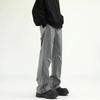 New Outdoor Micro-pull Casual Stormpants Men's Summer Trendy Brand American Zipper Design Sense High Street Long Pants