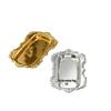 Luxury Metal Tray with Gold Edge for Snacks, Fruit, Dessert, and Cake - Rectangular Display and Storage Plate