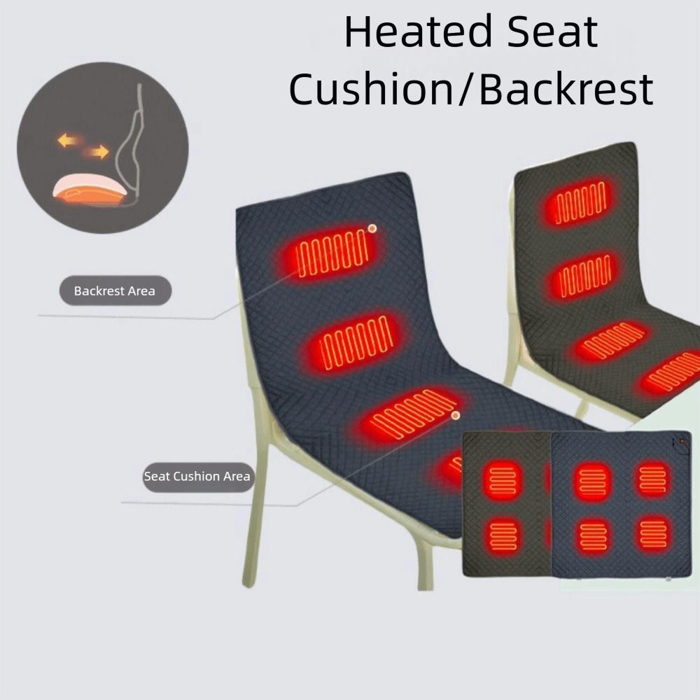 5V USB Electric Heating Pad 4 Heated Areas 3 Adjustable Temperature Heated Electric Mat 3-Level Temperature USB Charging