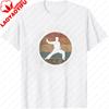 Martial Arts Men TShirt Cotton Casual Short Sleeve Top with Karate Silhouette and Values Design for Training Gift Sportwear