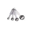 Piece 4 Modern Set Of Stylish Stainless Steel Measuring Cups And Spoons For Enthusiasts Baking