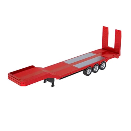 Wheelfun 3-Axle Plastic Semi-Trailer Flatbed 1502 1/18 Remote Control Tractor Truck Upgrade Parts for Huina 1501 RC Lorry Car Model