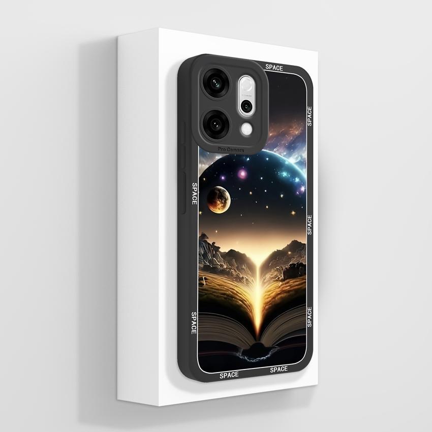 Case For Oppo Reno14 13 12 11 10 2 Pro 2Z 13F Phone Cover Cute Astronaut Pattern Soft Slim Liquid Silicone Dustproof Protective Shell For Oppo Housing