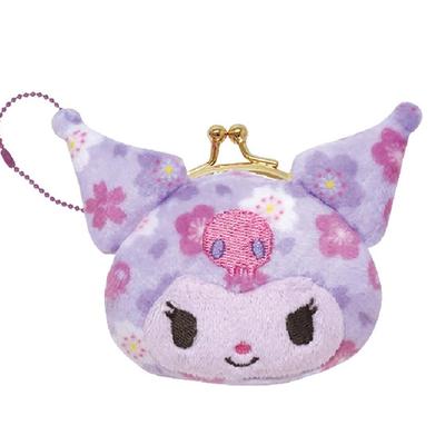 K Company Sanrio Charaktere Waren Gesicht Mini Geldbörse Kuromi (Japanische Serie) SAW-MG-KU