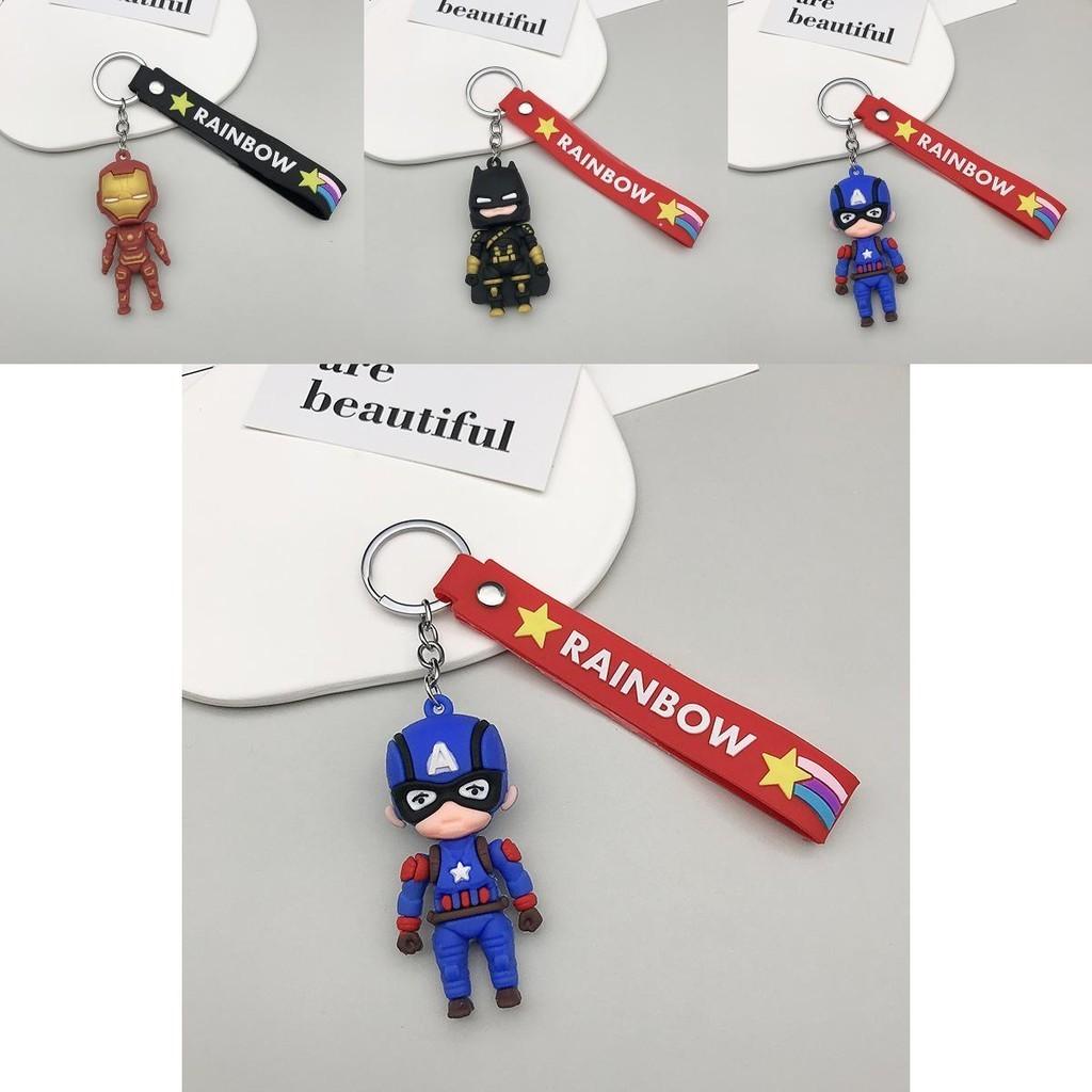 Marvel And Dc Hero Keychain Set Durable And Colorful Superheroes Keyring For Kids And Adults
