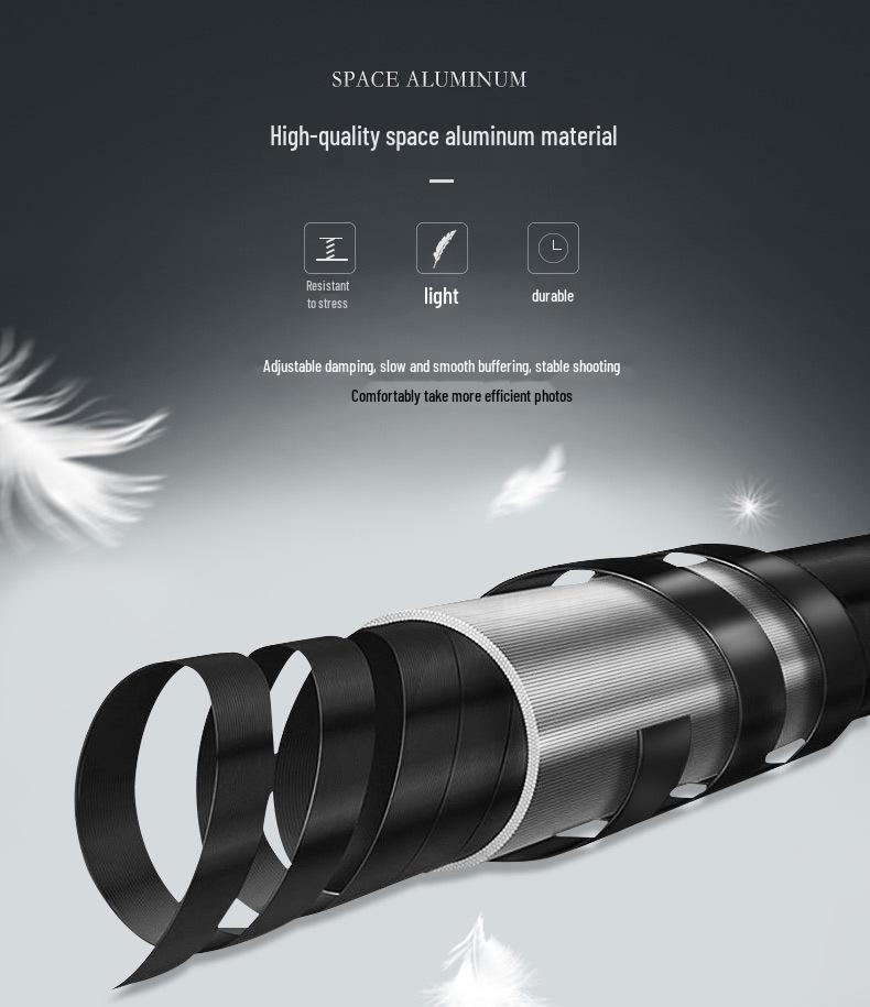 Weifeng WF701 Professional Aluminum Alloy Tripod, 2.1 M, with Hydraulic Damping Head
