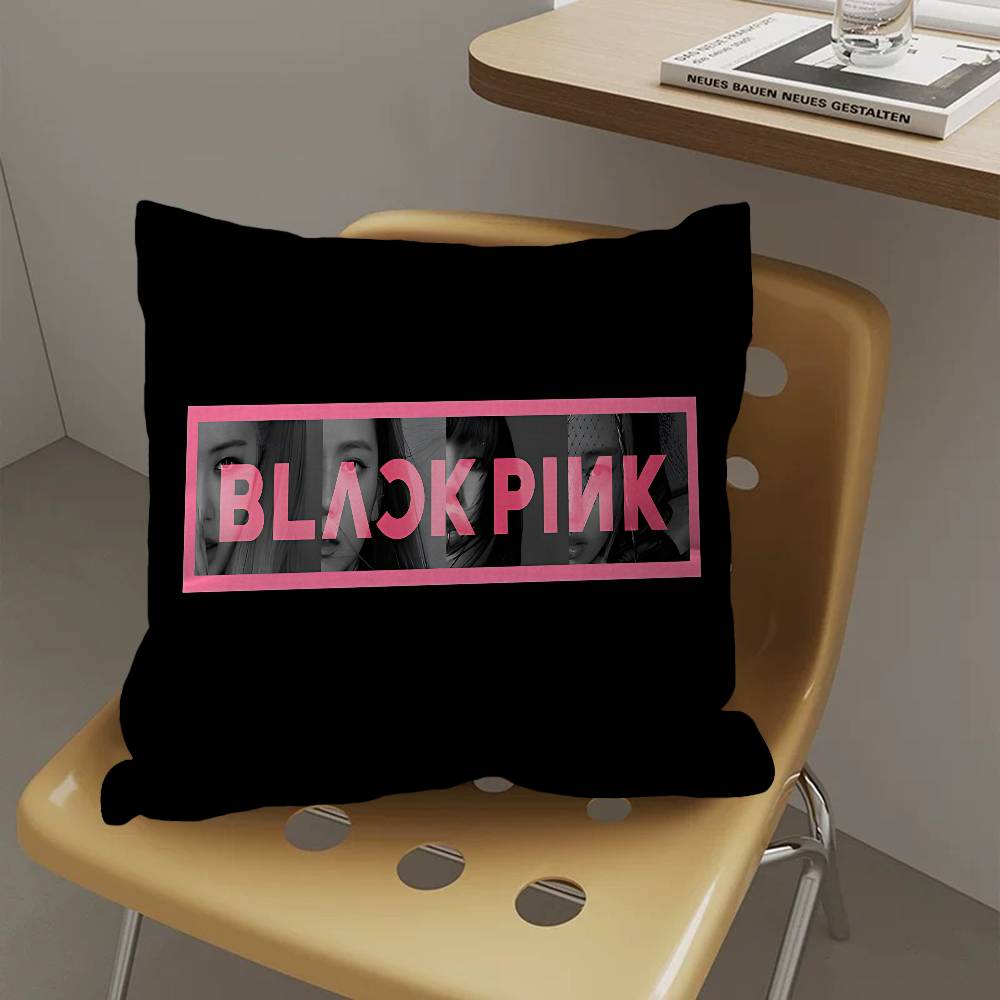 Popular K-pop B-Black Groups Pinkes Pillow Cover Design Cushion Cover Decor Holiday Decorati