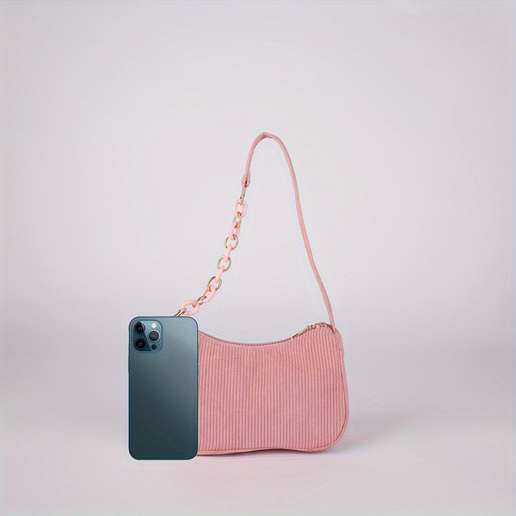 Shoulder Bag, Solid Color Crossbody, Hand-Held Canvas Bag for Teenager