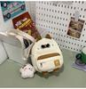 Cat Nylon Children Shoulder Bag Fun Design Casual Outings School Travel Bags