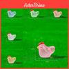 Pastoral Style Resin Miniature Chicken Garden Accessory With Luminescent Feature