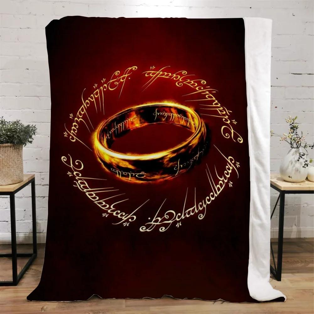 The Lord of the Rings Fleece Throw Blanket for Sofa Decoration Bed Blankets King Size Home Interior Knitted Plaid Luxury Bedding