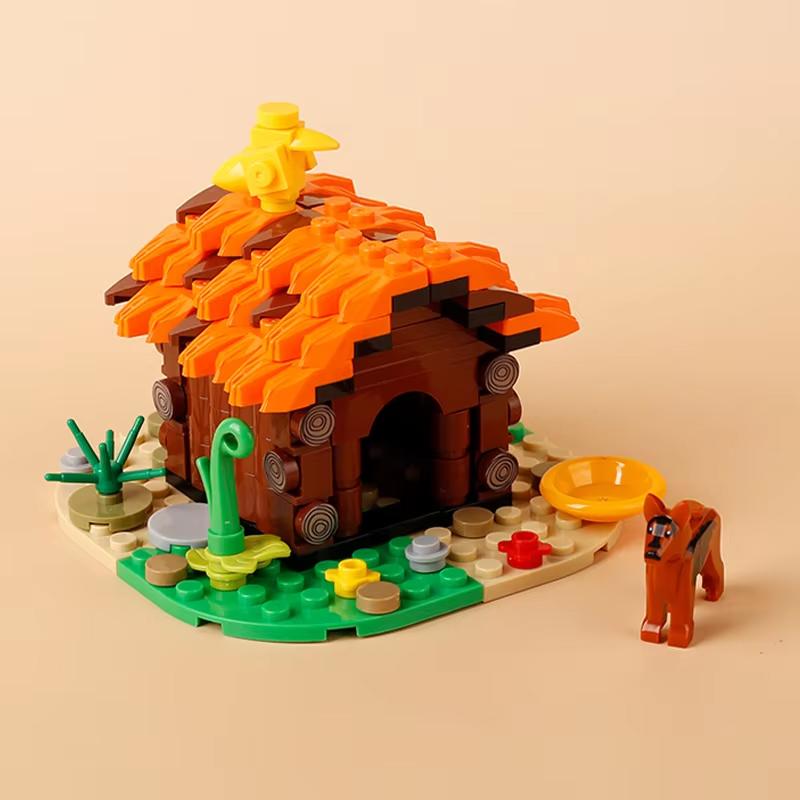 MOC Medieval Scene Building Blocks Military Camp Viking Warrior Soldiers Tent Outpost Pirate Ship Stable Castle Wall Bricks Toy