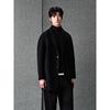 GXG Men's Embroidered Wool Blend Long Overcoat