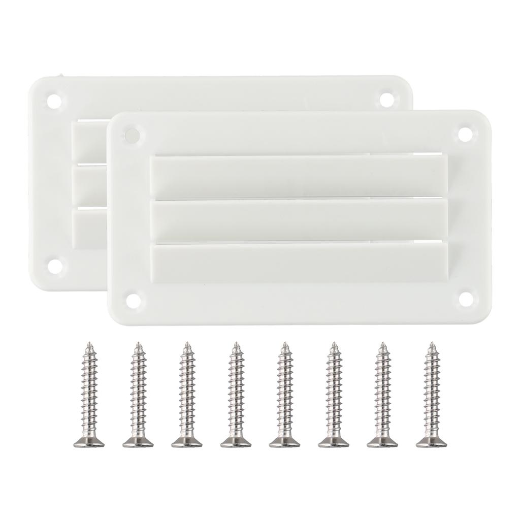 2pcs Vent Louver Exhaust Vent Covers Ventilation Outlet Grille Louver For Bathrooms Kitchens Offices Exhaust Fan Accessories