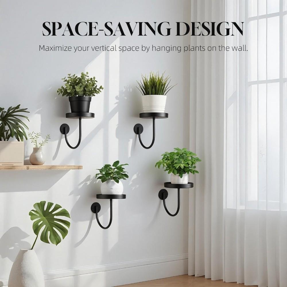 Space Saving Hanging Plant Stand Bonsai Hanging Metal Flower Shelf  Outdoor Gardening