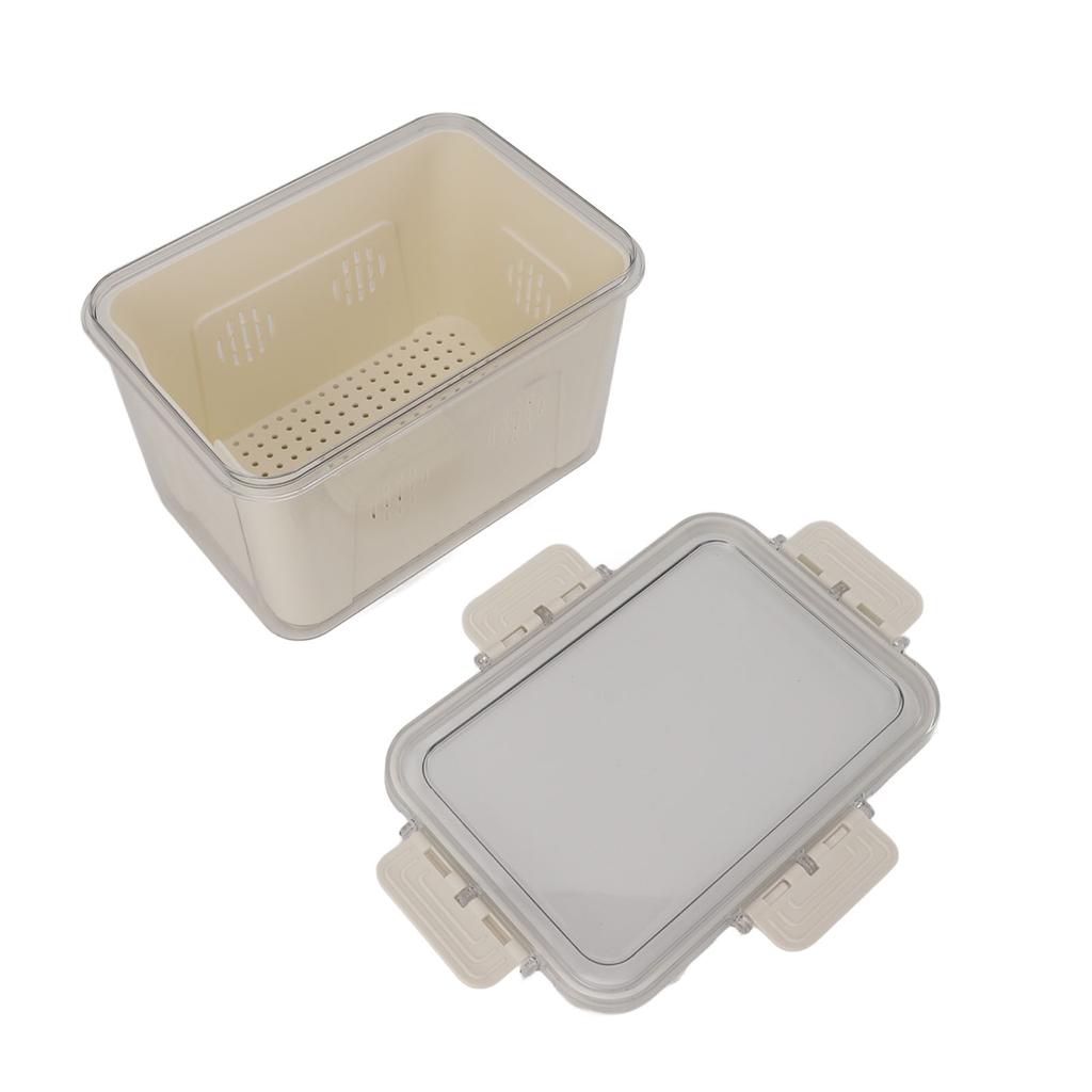 Fridge Food Storage Container PET Easy To Clean Sealed Food Preservation Box for Kitchen