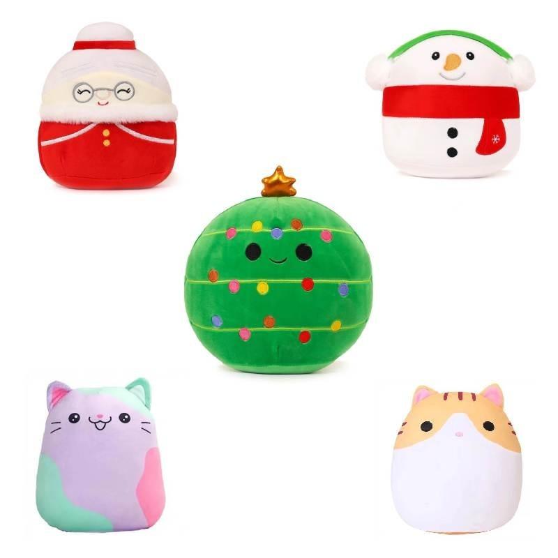Cute 20cm Christmas Santa Claus Christmas Tree Plush Toy Soft Stuffed Doll Wholesale