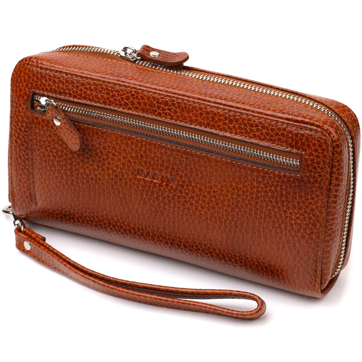 

Стильний чоловічий клатч із натуральної шкіри KARYA 21947 Коричневий