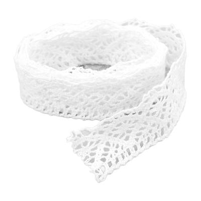 Ruban Dentelle Fil de Coton 20 Yards Creux Accessoires Décoratifs pour Décoration de Vêtements Rideau DIY