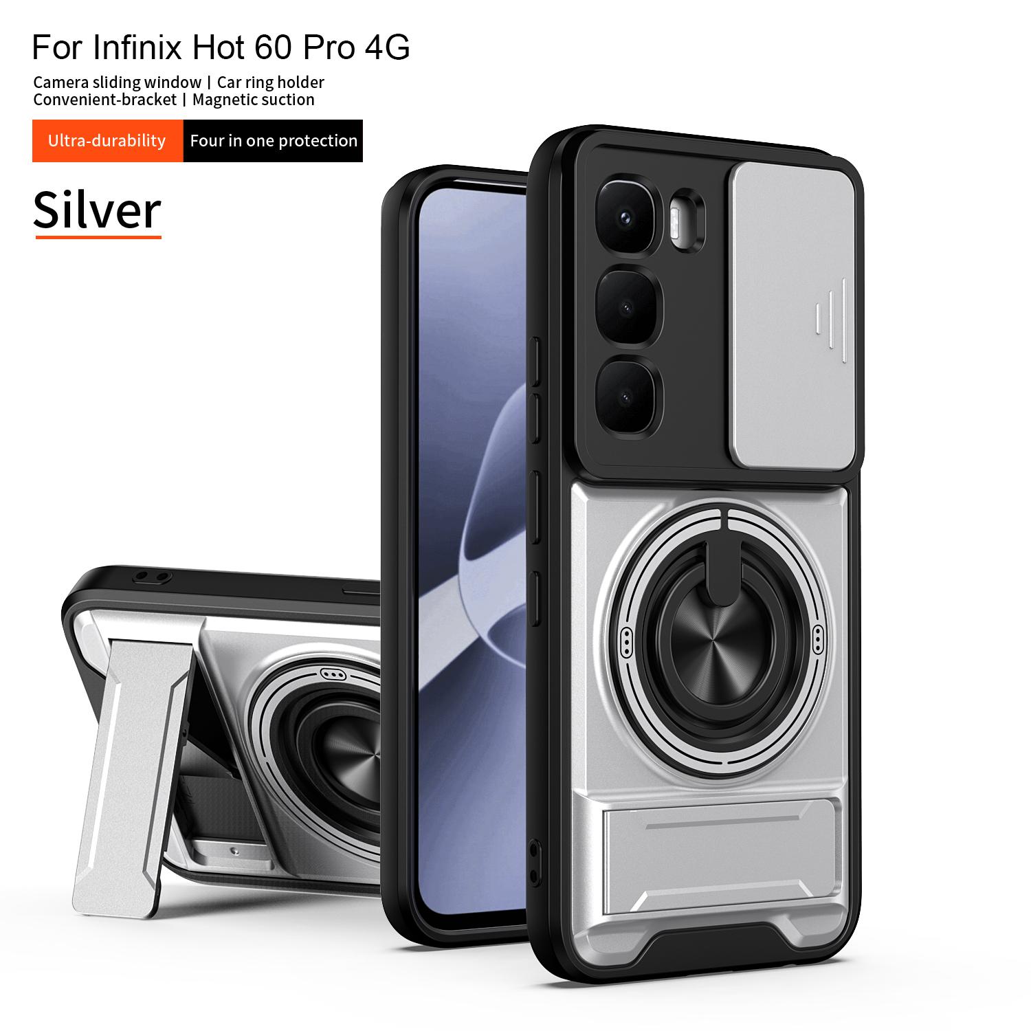 

For Infinix Hot 60 Case IInfinix Hot 60i Cover Hot 60 Pro + Magsafe Magnetic Fold Holder Military Armor Camera Protection Cover Infinix Hot 60 Pro+