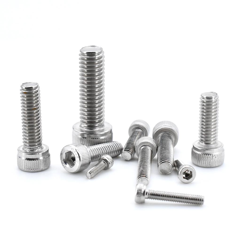 M2 M3 M4 M5 M6 DIN912 304 Stainless Steel Head Hexagon Hex Socket Cap Screw Bicycle Hex Bolts Nuts And Washers Assortment Kit