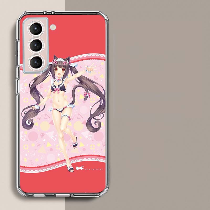 Chocola Nekopara Phone Case For Samsung A16 A26 A36 A56 A17 A15 A25 A35 A55 A14 A24 A34 A54 A04S A05S Galaxy Note 20 10 9 8 A9 A