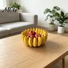 Burr-free Kitchen Bowl 3D Printed Banana Fruit Bowl, Large Capacity Tray Holder, Decorative Candy Snack Shape Food Serving Plate for Kitchen,