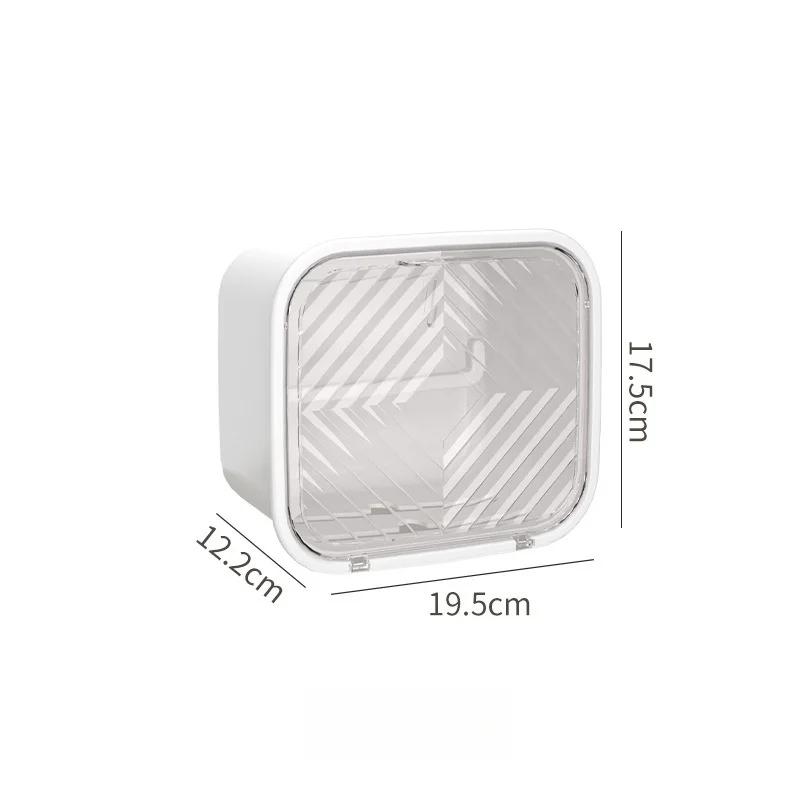 Wall Mounted Tissue Box Toilet Paper Container Holder Bathroom Organizer Accessories Drawer Roll Paper Shelf Luxury Storage Box