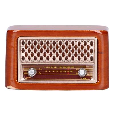1:12 Rádio Miniaturní Retro Roztomilý Rádio Model Dekorace Příslušenství Dětská hrací hračka