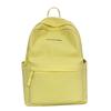 Middle School Student Schoolbag Women's Solid Color Letter Printed Backpack College Style Large Capacity Backpack
