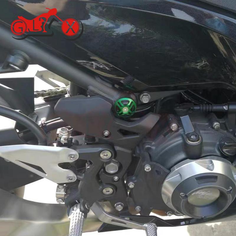 Motorcycle CNC Accessories for Kawasaki NINJA400 Z400 NINJA Z 400 Frame Hole Cover Caps Plug Decorative Frame Sliders Screws Cap