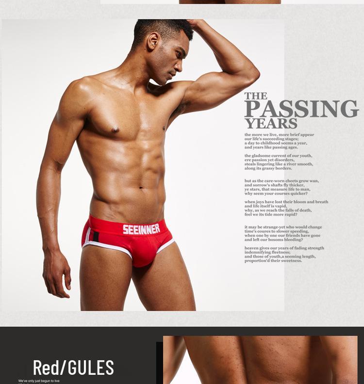Men's Combed Cotton Triangle Underwear - Seeinner Collection