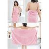 Sexy Sling Bath Towel With Straps for Women Girls Wearable Absorbent Fleece Bath Wrap Towel Long Shower Wrap Night Dress
