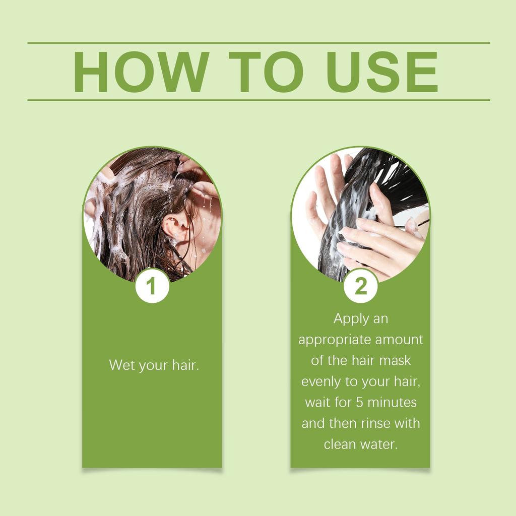 Kolagenová vyživující vlasová maska Hydratační a lesklá vlasová maska Ricinový olej Redukuje roztřepené konečky a vyživuje pokožku hlavy