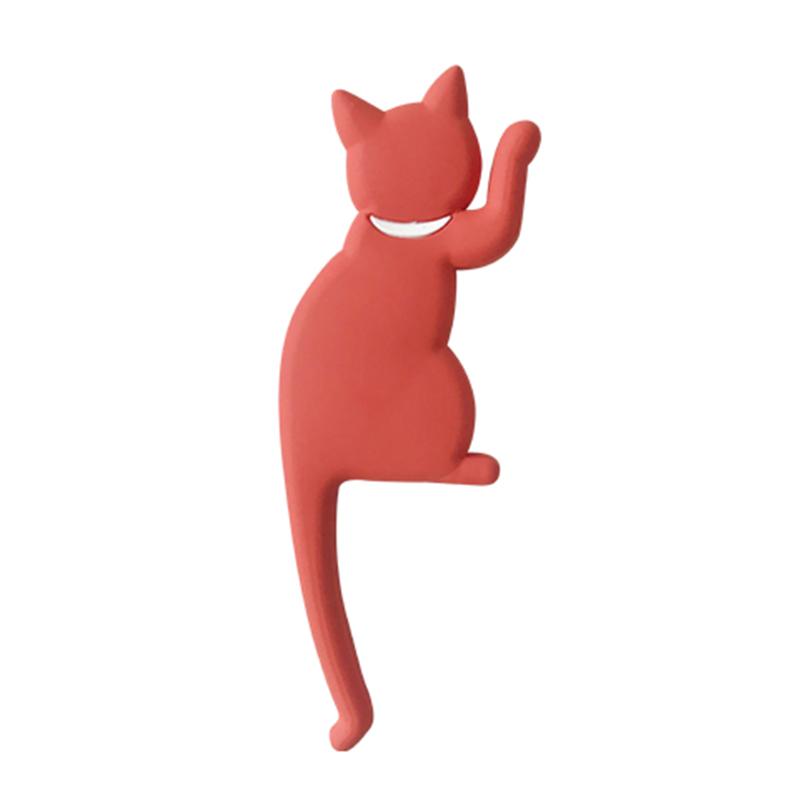 Cat Tail Refrigerator Magnetic Hooks Cute Cartoon Animal Style Rich Colorful Decoration Home Bendable Tail Home Essentia