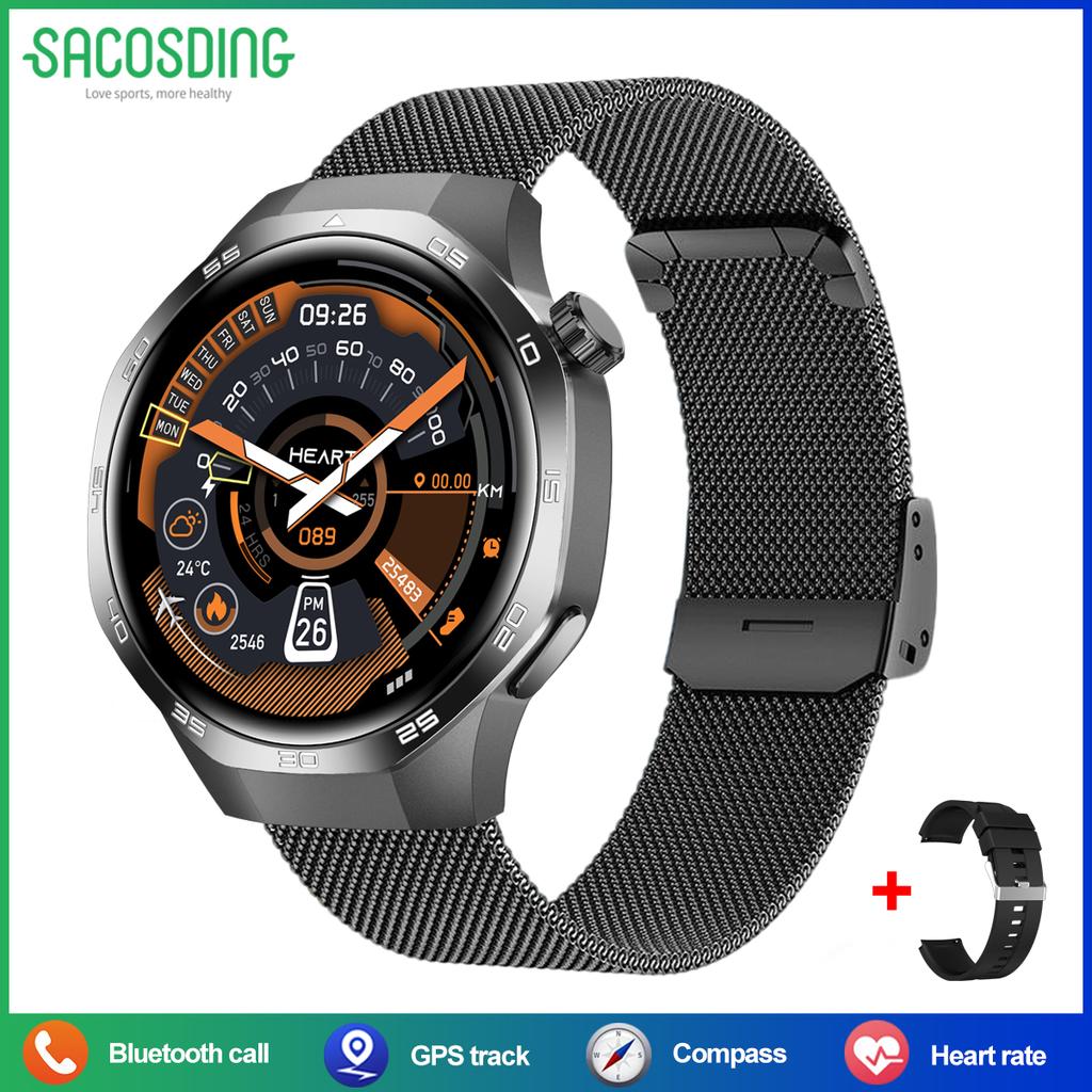 2026 New Watch 5 Global Version GPS Smartwatch Men Women HD AMOLED Display Heart Rate Bluetooth Call Waterproof Sport Smart Watch