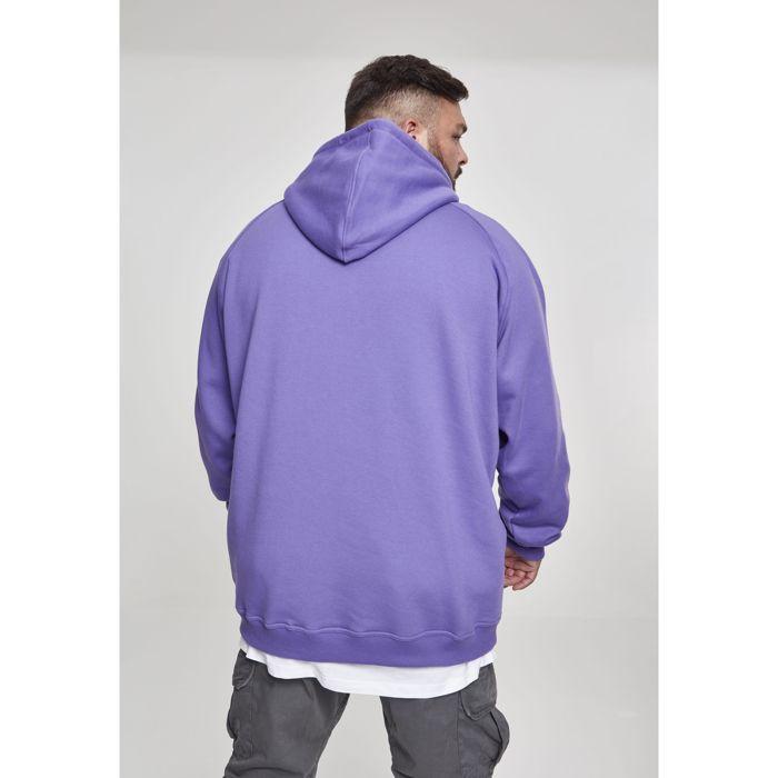 Sweatshirt à capuche - URBAN CLASSICS - Grandes tailles - Violet - Manches longues - Col capuche