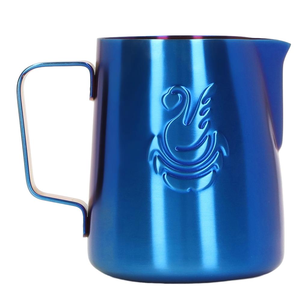 Milk Frother Pitcher 380ml Food Grade Stainless Steel Eagle Spout Multifunction Milk Frother Cup for Milk Cream Latte