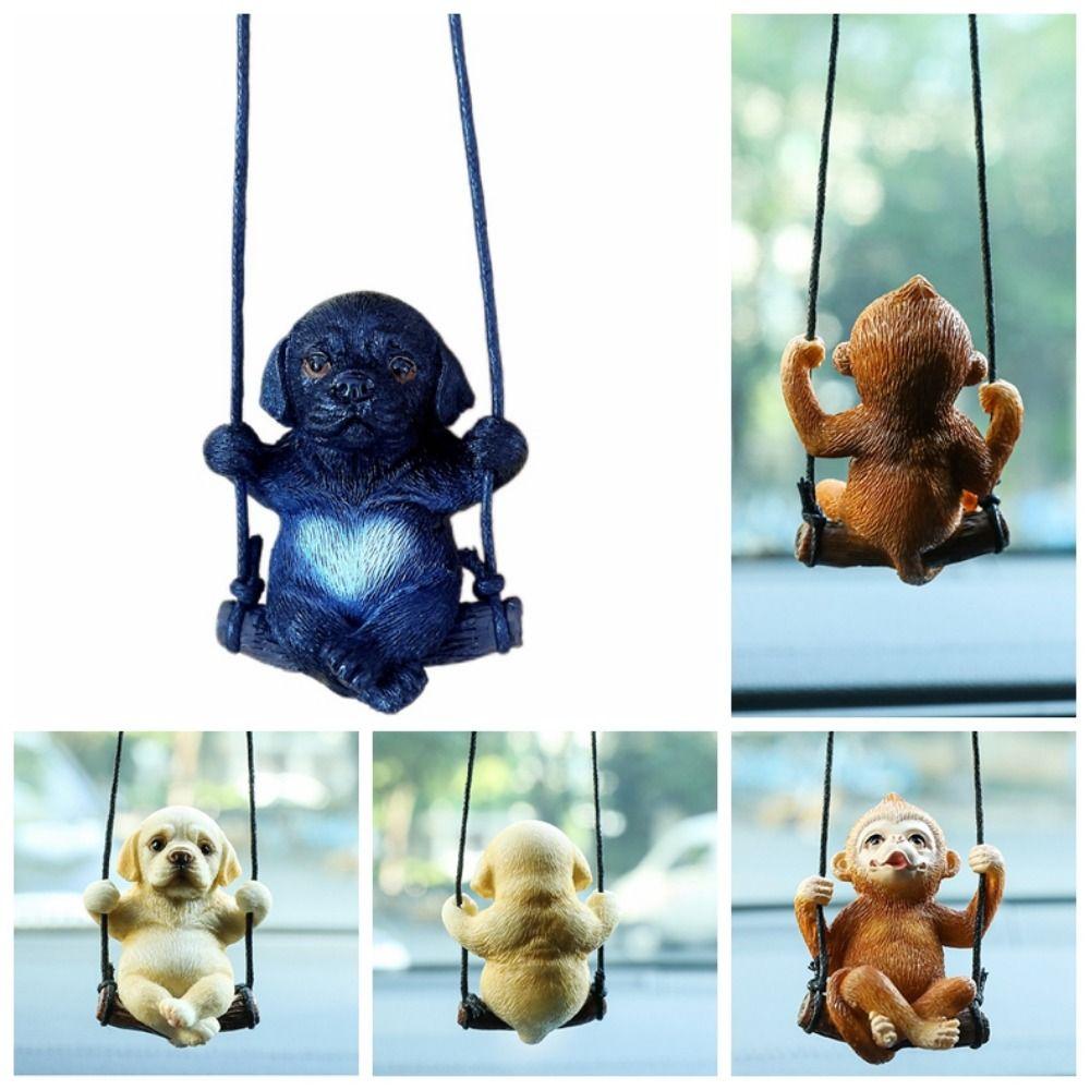 Monkey Car Window Pendant Labrador Rearview Mirror Ornament  Decoration