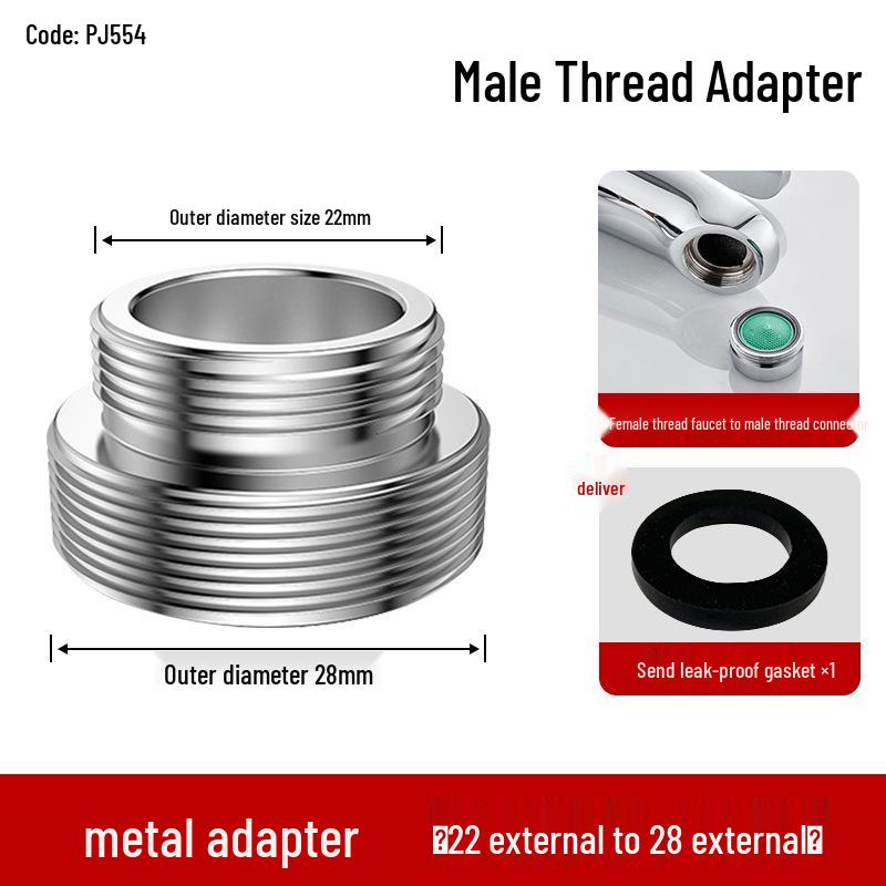 Faucet Aerator Water Purifier Adapter, 4-point To M22 Fine Thread Connector