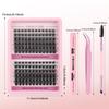 C Curvature Diy Segmented Single Cluster Of False Eyelashes 8-18Mm Thick Curled Eyelashes