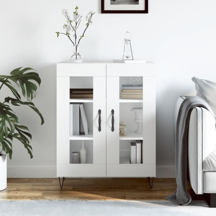 VidaXL Buffet blanc 69,5x34x90 cm bois d'ingénierie 827780