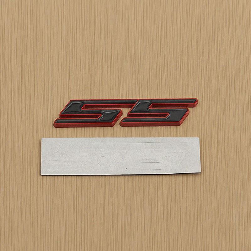 Swpzb8 3D Metal Letters SS Logo Car Rear Trunk Sticker Front Grille Badge Emblem for SS Sport Camaro Cavalier Accessories