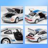 1/24 Alloy Diecast Metal Toys Car Model Porsche Phantom Police Car The Real Car with Sound Light Collection Enthusiasts Kids Great Gifts