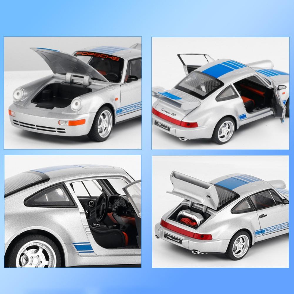 1/24 Alloy Diecast Metal Toys Car Model Porsche Phantom Police Car The Real Car with Sound Light Collection Enthusiasts Kids Great Gifts