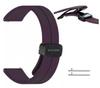 New GlacierX Silicone Magnetic Buckle Violet Fruit Eggplant Smartwatch Strap 22mm